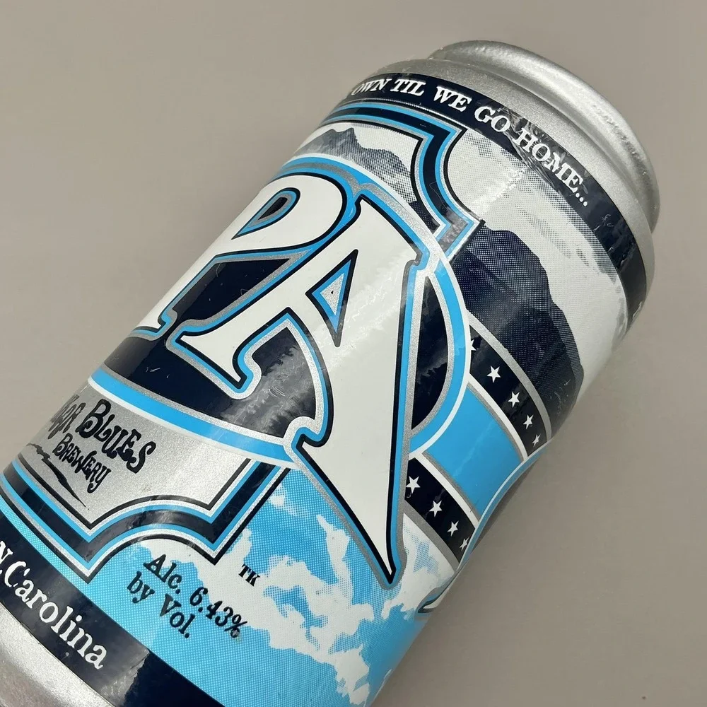 Oskar Blues Brewery IPA Beer Tap Handle Can Silver Blue Colorado USA Decor